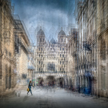 Photographie intitulée "Rue Rameau, Dijon" par Alain Rappeneau, Œuvre d'art originale, Photographie numérique