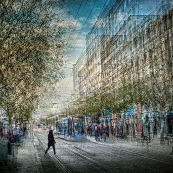 Photographie intitulée "Avenue Foch, Dijon" par Alain Rappeneau, Œuvre d'art originale, Photographie numérique