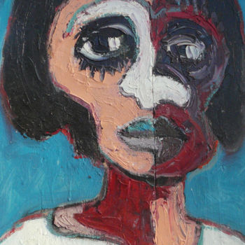 Painting titled "hutu-ou-toutsi.jpg" by Alain Schmitt, Original Artwork, Oil