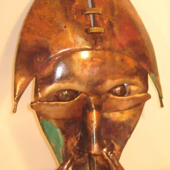 Sculpture titled ""Bridé"" by Alain Sicouly (sic), Original Artwork, Metals