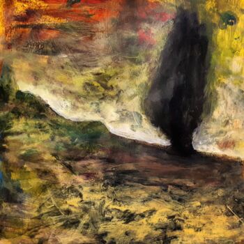 Картина под названием ""Ciel de pierre"" - Alain Tardieu, Подлинное произведение искусства, Акрил