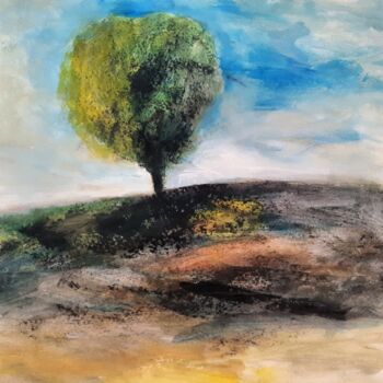 Картина под названием "" En passant prés d…" - Alain Tardieu, Подлинное произведение искусства, Акрил Установлен на Деревянн…