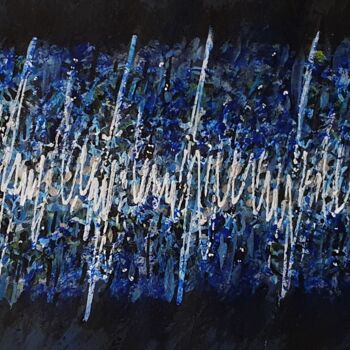 Painting titled "Acousmatique 9" by Alain V, Original Artwork, Acrylic