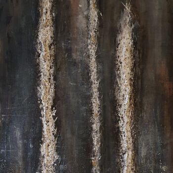 Painting titled "Déhiscence 14" by Alain V, Original Artwork, Acrylic