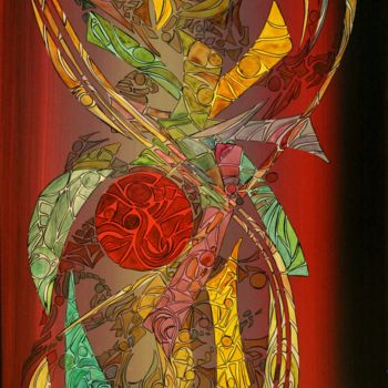 Malerei mit dem Titel "abstract-sugarpop-1…" von Alain Yerly, Original-Kunstwerk, Acryl
