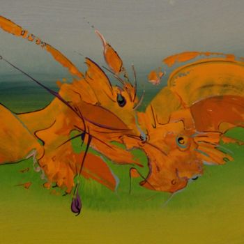 Malerei mit dem Titel "catfisch.jpg" von Alain Yerly, Original-Kunstwerk, Acryl