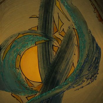 Peinture intitulée "f-lame.jpg" par Alain Yerly, Œuvre d'art originale, Acrylique