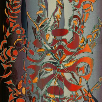 Peinture intitulée "Carrousel" par Alain Yerly, Œuvre d'art originale, Acrylique