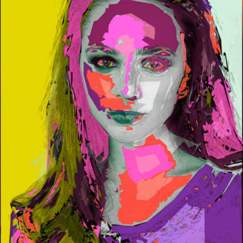 Digital Arts titled "Sophie" by Alain Bali, Original Artwork, Digital Painting