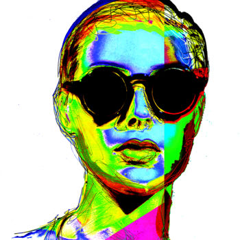 Digital Arts titled "with-glasses.jpg" by Alainde, Original Artwork