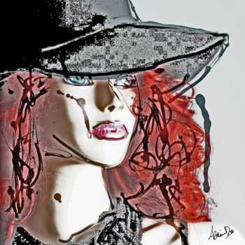 Digital Arts titled "mme-chapeau.jpg" by Alainde, Original Artwork