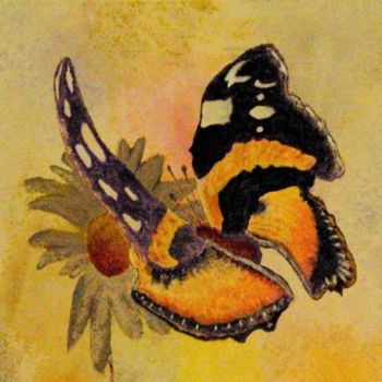 Digitale Kunst mit dem Titel "le papillon en fich…" von Alain Du Mortier, Original-Kunstwerk, Digitale Malerei