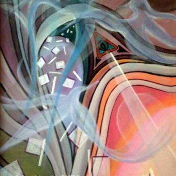 Картина под названием "FUMEE D'EDEN" - Alain Faure, Подлинное произведение искусства, Акрил Установлен на Деревянная рама дл…