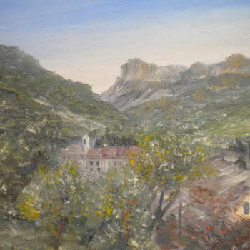 Painting titled "Le massif des 3 bec…" by Alain Fayel, Original Artwork, Oil