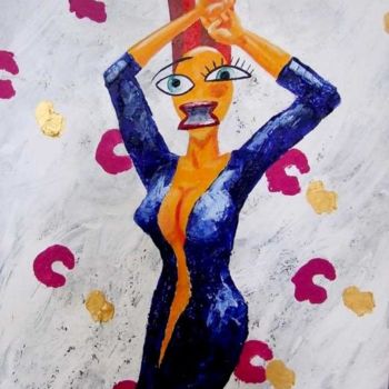 Painting titled "histeriashow" by Alain, Original Artwork