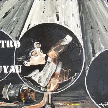 Картина под названием "Métro Tuyau Dodo" - Alain Granger (A.G.R), Подлинное произведение искусства