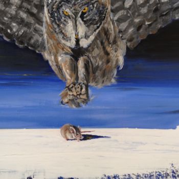 Schilderij getiteld "NEVER ALONE ..." door Alain Granger (A.G.R), Origineel Kunstwerk, Acryl