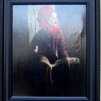 Peinture intitulée "Foulart rouge" par Alain Horlaville, Œuvre d'art originale