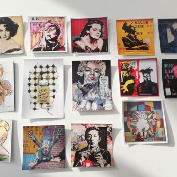 Artes digitais intitulada "Pochette 13 sticker…" por Alain Louiset, Obras de arte originais, Impressão digital