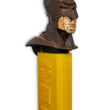 Sculpture titled "Pez Batman" by Alain Louiset, Original Artwork, Plastic
