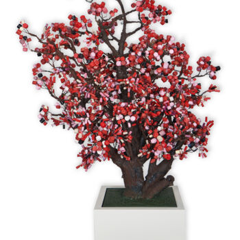 Escultura intitulada "Sakura - Cerisier J…" por Alain Louiset, Obras de arte originais, Plástico