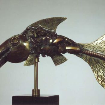 Sculpture intitulée "Poisson.jpg" par Alain Michel, Œuvre d'art originale