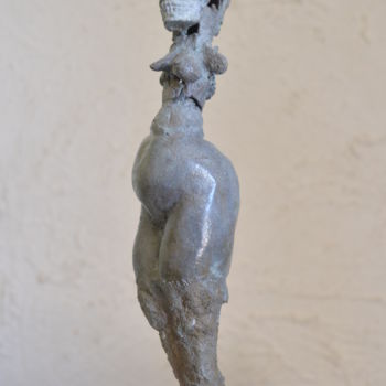 Скульптура под названием "La Mort" - Alain De Séquanie, Подлинное произведение искусства, Бронза