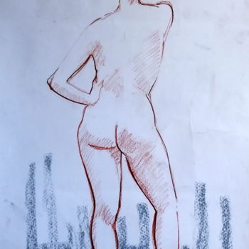 Drawing titled "Patricia 007" by Alain Ravaut, Original Artwork, Pencil