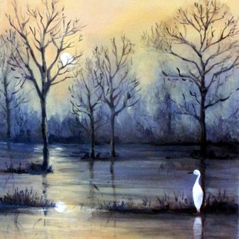 Картина под названием "Sunrise" - Alain Ravaut, Подлинное произведение искусства, Акрил Установлен на Деревянная рама для но…
