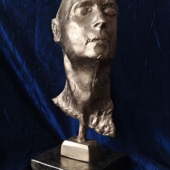Escultura intitulada "Les yeux clos  2 / 3" por Alain Ravaut, Obras de arte originais, Bronze
