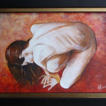 Картина под названием "Hélène" - Alain Ravaut, Подлинное произведение искусства, Акрил