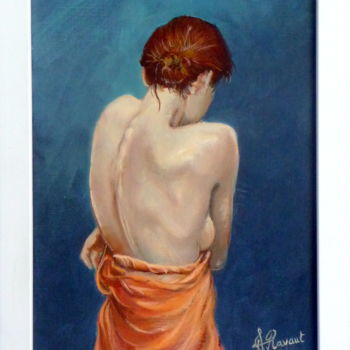 Pintura intitulada "Eva de dos" por Alain Ravaut, Obras de arte originais, Óleo