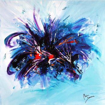Painting titled "Symphony" by Alain Somma, Original Artwork, Acrylic Mounted on Wood Stretcher frame