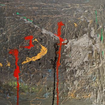 Pintura titulada "Inconscient" por Alain Somma, Obra de arte original, Acrílico Montado en Bastidor de camilla de madera