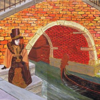 Pintura titulada "Venise" por Alainv, Obra de arte original