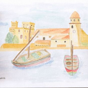 Painting titled "Collioure 1" by Alainv, Original Artwork