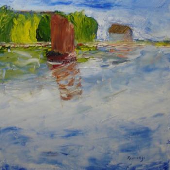 Painting titled "Pointe du couteau" by Alainv, Original Artwork