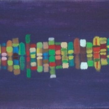 Painting titled "Reflets" by Alainv, Original Artwork