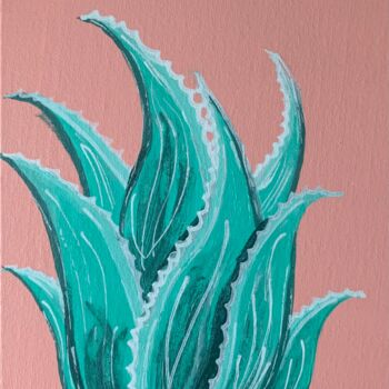 Pintura titulada "Aloe vera" por Alamourisca, Obra de arte original, Acrílico