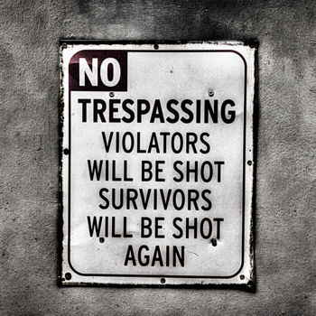 Fotografía titulada "No Trespassing" por Alanig Keltz, Obra de arte original