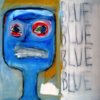 Painting titled "Blue" by Alan Taylor Jeffries, Original Artwork, Oil