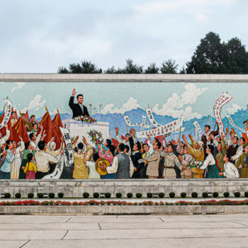 "Kim Il-Sung's speech" başlıklı Fotoğraf Alban Luherne tarafından, Orijinal sanat, Fotoşopsuz fotoğraf