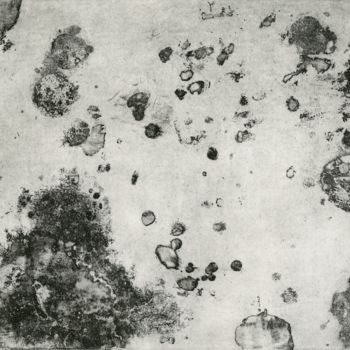 Incisioni, stampe intitolato "White Map I" da Albanne Cannet, Opera d'arte originale, Acquaforte