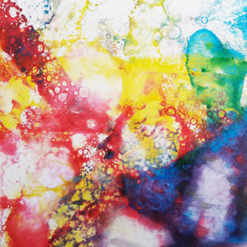 Отпечатки и Гравюры под названием "Rainbow" - Albanne Cannet, Подлинное произведение искусства, Монотип