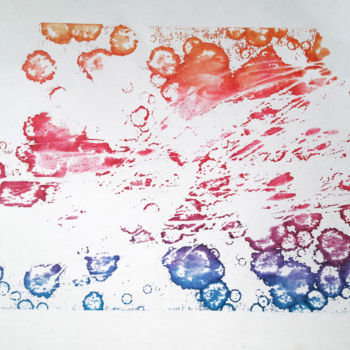 Printmaking titled "Invisible" by Albanne Cannet, Original Artwork, Monotype