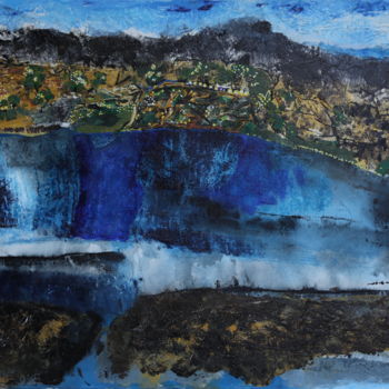 Malerei mit dem Titel "Côte d'Azure Impres…" von Albert Enz, Original-Kunstwerk, Acryl