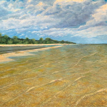 Malerei mit dem Titel "The coast of the Gu…" von Albert Safiullin, Original-Kunstwerk, Öl