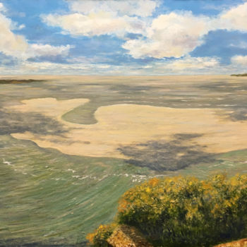 Картина под названием "The tide in the cas…" - Albert Safiullin, Подлинное произведение искусства, Масло