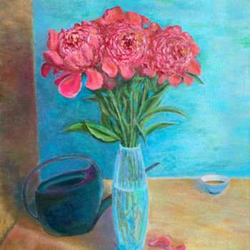 Pittura intitolato "Flowers №3. Bouquet…" da Albert Safiullin, Opera d'arte originale, Olio