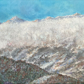 Peinture intitulée "The Mount Chugush (…" par Albert Safiullin, Œuvre d'art originale, Huile